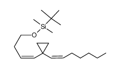tert-Butyl-{(Z)-4-[((Z)-1-hept-1-enyl)-cyclopropyl]-but-3-enyloxy}-dimethyl-silane Structure