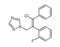 1-[3-chloro-2-(2-fluorophenyl)-3-phenylprop-2-enyl]-1,2,4-triazole Structure