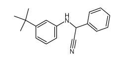 (3-tert-Butyl-phenylamino)-phenyl-acetonitrile结构式