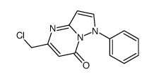 5-(chloromethyl)-1-phenylpyrazolo[1,5-a]pyrimidin-7-one Structure