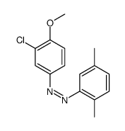 (3-chloro-4-methoxyphenyl)-(2,5-dimethylphenyl)diazene结构式