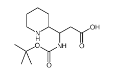 3-BOC-AMINO-3-(2'-)PIPERIDINEPROPIONIC ACID Structure