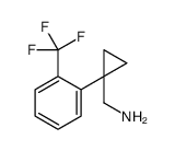 [1-[2-(trifluoromethyl)phenyl]cyclopropyl]methanamine Structure