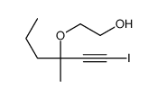 2-(1-iodo-3-methylhex-1-yn-3-yl)oxyethanol Structure