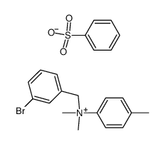 Benzenesulfonate(3-bromo-benzyl)-dimethyl-p-tolyl-ammonium;结构式