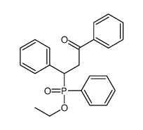 3-[ethoxy(phenyl)phosphoryl]-1,3-diphenylpropan-1-one结构式