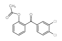 2-ACETOXY-3',4'-DICHLOROBENZOPHENONE结构式