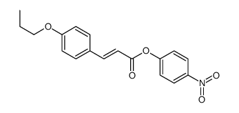 (4-nitrophenyl) 3-(4-propoxyphenyl)prop-2-enoate结构式