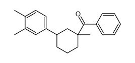 [3-(3,4-dimethylphenyl)-1-methylcyclohexyl]-phenylmethanone Structure