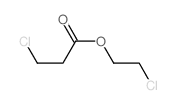 Propanoic acid, 3-chloro-, 2-chloroethyl ester structure