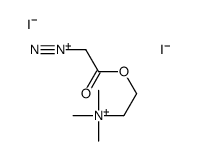 2-(2-diazonioacetyl)oxyethyl-trimethylazanium,diiodide Structure