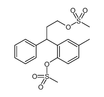 5-Methyl-2-[(Methylsulfonyl)oxy]-γ-phenylbenzenepropanol 1-Methanesulfonate structure