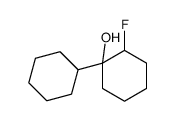 1-cyclohexyl-2-fluorocyclohexan-1-ol Structure