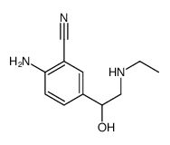 2-amino-5-[2-(ethylamino)-1-hydroxyethyl]benzonitrile Structure