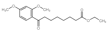 ethyl 8-(2,4-dimethoxyphenyl)-8-oxooctanoate结构式