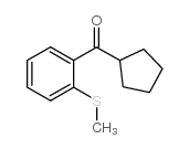 CYCLOPENTYL 2-THIOMETHYLPHENYL KETONE结构式