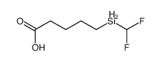 5-(difluoromethylsilyl)pentanoic acid Structure