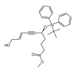 methyl 5(S)-(tert-butyldiphenylsiloxy)-10-hydroxydec-8-en-6-ynoate Structure