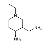 Piperidine,4-amino-3-(aminomethyl)-1-ethyl- (7CI)结构式