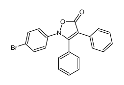 2-(4-bromophenyl)-3,4-diphenyl-1,2-oxazol-5-one结构式