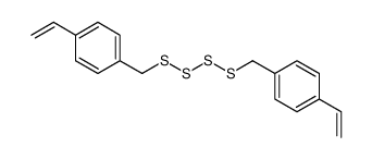 1-ethenyl-4-[[(4-ethenylphenyl)methyltetrasulfanyl]methyl]benzene结构式