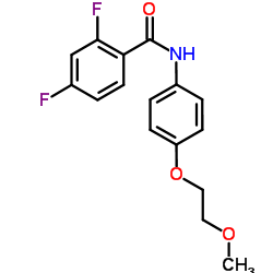 2,4-Difluoro-N-[4-(2-methoxyethoxy)phenyl]benzamide Structure