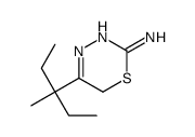 5-(3-methylpentan-3-yl)-6H-1,3,4-thiadiazin-2-amine结构式