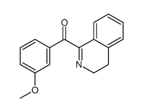 3,4-dihydroisoquinolin-1-yl-(3-methoxyphenyl)methanone Structure