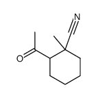 Cyclohexanecarbonitrile, 2-acetyl-1-methyl- (7CI) structure