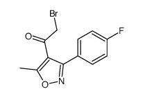 2-bromo-1-[3-(4-fluorophenyl)-5-methyl-1,2-oxazol-4-yl]ethanone Structure