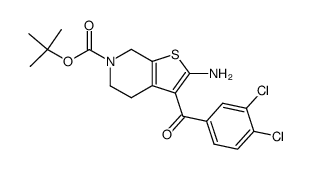 tert-butyl 2-amino-3-(3,4-dichlorobenzoyl)-4,7-dihydrothieno[2,3-c]pyridine-6(5H)-carboxylate Structure