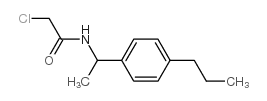 2-chloro-N-[1-(4-propylphenyl)ethyl]acetamide结构式