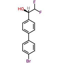 (1R)-1-(4'-Bromo-4-biphenylyl)-2,2-difluoroethanol结构式