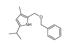 3-methyl-2-(phenylmethoxymethyl)-5-propan-2-yl-1H-pyrrole结构式