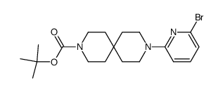 9-(6-bromo-pyridin-2-yl)-3,9-diaza-spiro[5.5]undecane-3-carboxylic acid tert-butyl ester结构式