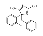 5-benzyl-5-(2-methylphenyl)imidazolidine-2,4-dione结构式