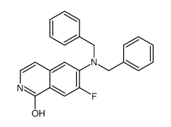 6-(dibenzylamino)-7-fluoro-2H-isoquinolin-1-one Structure