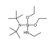 N-tert-butyl-N-[diethoxy(ethylamino)silyl]-2-methylpropan-2-amine结构式
