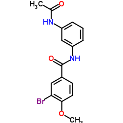 N-(3-Acetamidophenyl)-3-bromo-4-methoxybenzamide结构式