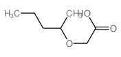Acetic acid,2-(1-methylbutoxy)- Structure
