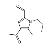 4-acetyl-5-methyl-1-propylpyrrole-2-carbaldehyde结构式