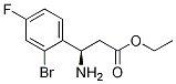 Benzenepropanoic acid, .beta.-aMino-2-broMo-4-fluoro-, ethyl ester, (.beta.R)-结构式