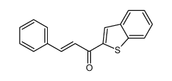 1-(1-benzothiophen-2-yl)-3-phenylprop-2-en-1-one Structure