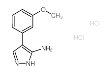 4-(3-methoxyphenyl)-1H-pyrazol-5-amine(SALTDATA: 1.1HCl) Structure
