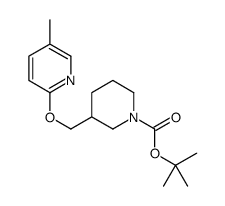 3-(5-Methyl-pyridin-2-yloxymethyl)-piperidine-1-carboxylicacidtert-butylester Structure