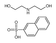naphthalene-2-sulphonic acid, compound with 2,2'-iminodiethanol (1:1)结构式