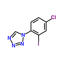 1-(4-Chloro-2-iodophenyl)-1H-tetrazole Structure