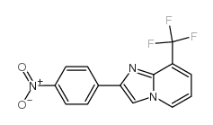 2-(4-nitrophenyl)-8-(trifluoromethyl)imidazo[1,2-a]pyridine结构式