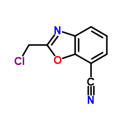 2-(Chloromethyl)-1,3-benzoxazole-7-carbonitrile Structure