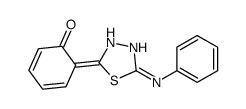 6-(5-anilino-3H-1,3,4-thiadiazol-2-ylidene)cyclohexa-2,4-dien-1-one Structure